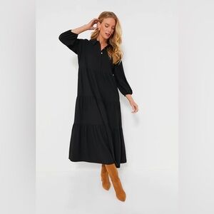 TUCKERNUCK - Pomander Place Black Crepe Mabel Maxi Dress - M